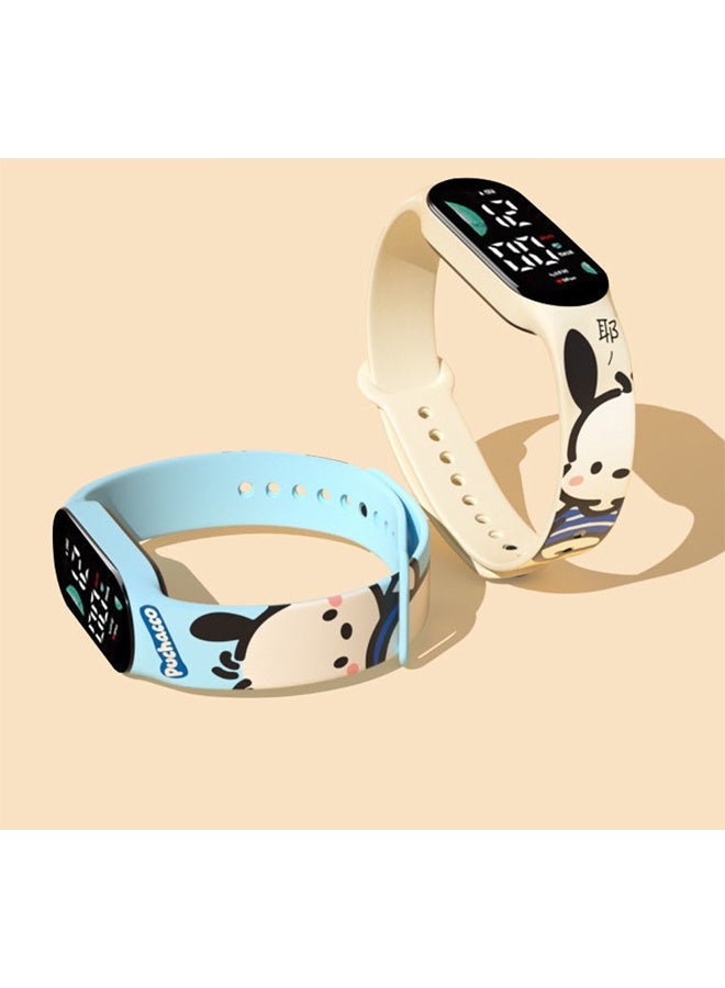 2 PCS Cartoon Children Watch,Cartoon Children's LED Electronic Waterproof Touch Watch-Pretty Cartoon Gifts for Children-Digital Sports Toddler Daily Waterproof LED Design - Image 1